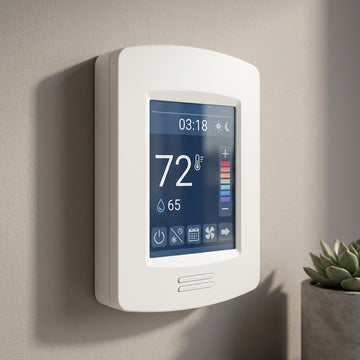 SDS HVAC Supply Wired Wall Controller – Customizable Touch Home Screen, Temp & Humidity Sensing, 12 VDC-1