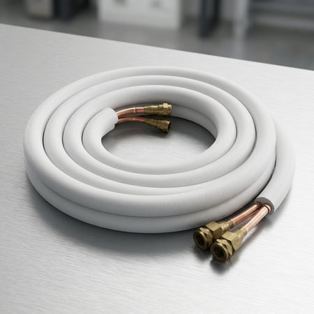 SDS HVAC Supply R-454B Pre-Charged Quick-Connect Line Set – 1/4" x 3/8", 25 ft, for 6K/9K/12K