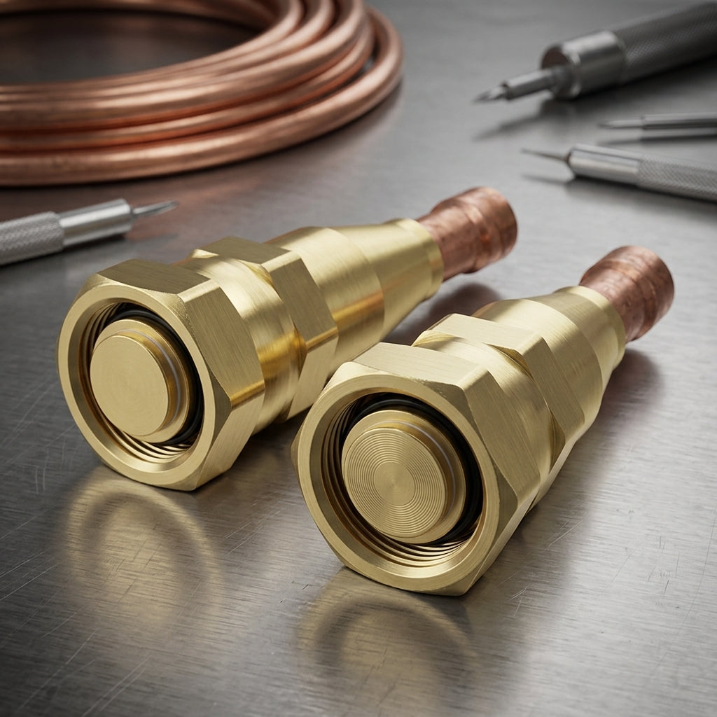 SDS HVAC Supply R-454B Pre-Charged Quick-Connect Line Set with Comm Cable – 1/4" x 3/8", 50 ft, for 6K/9K/12K-1